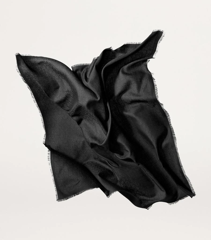 Cartier Cashmere-Wool-Silk Panther Shawl Scarf 2