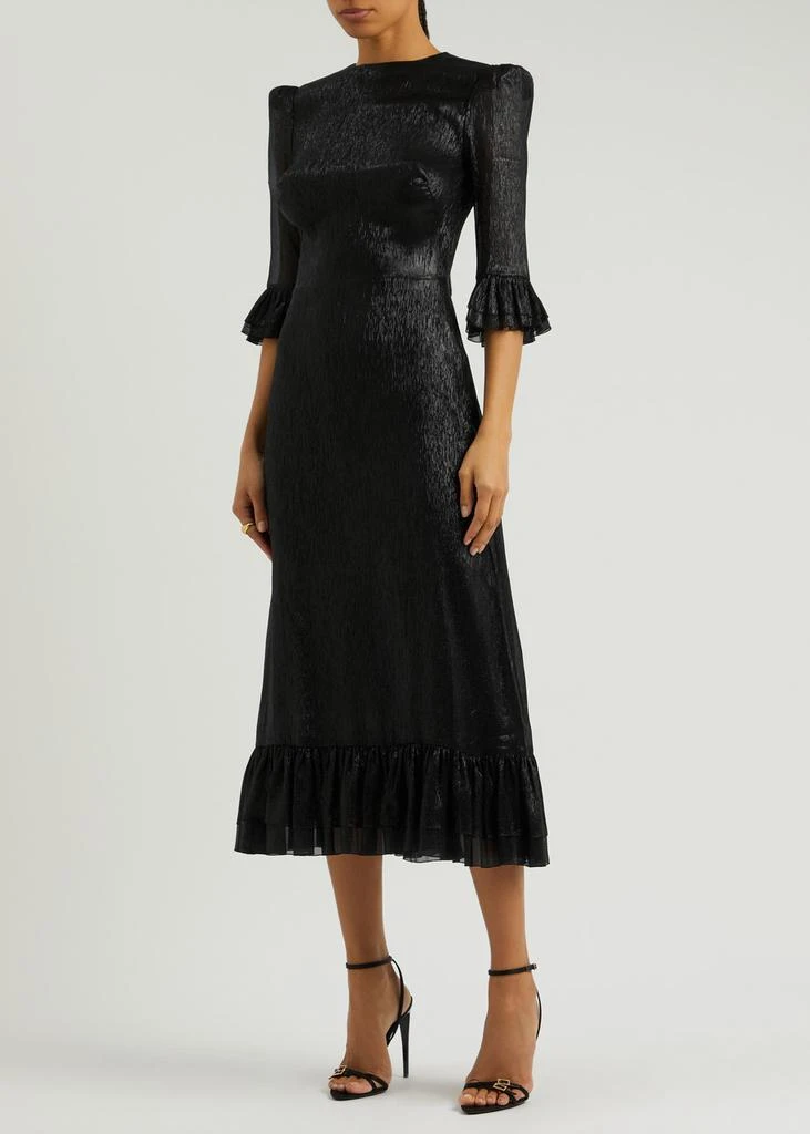 The Vampire's Wife The Falconetti silk-blend lamé midi dress  2