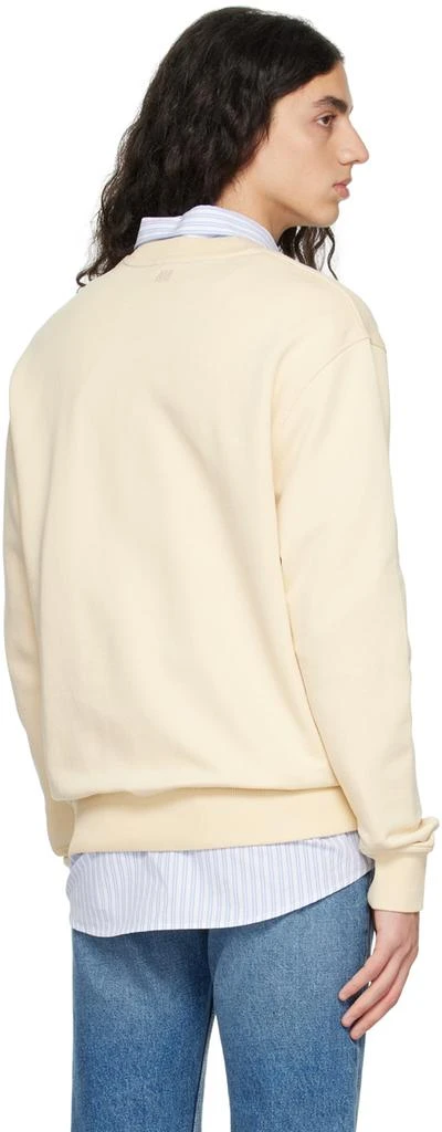 AMI Paris Beige Ami de Cœur Sweatshirt 3