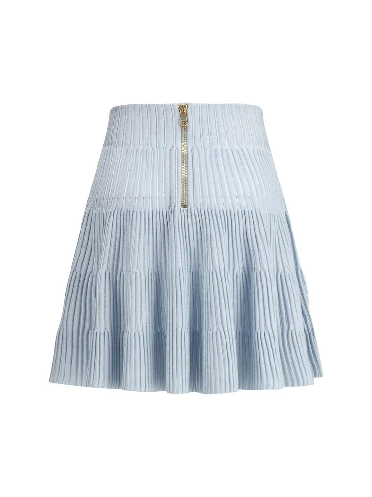 Balmain Balmain A-Line Textured Knit Skirt 2