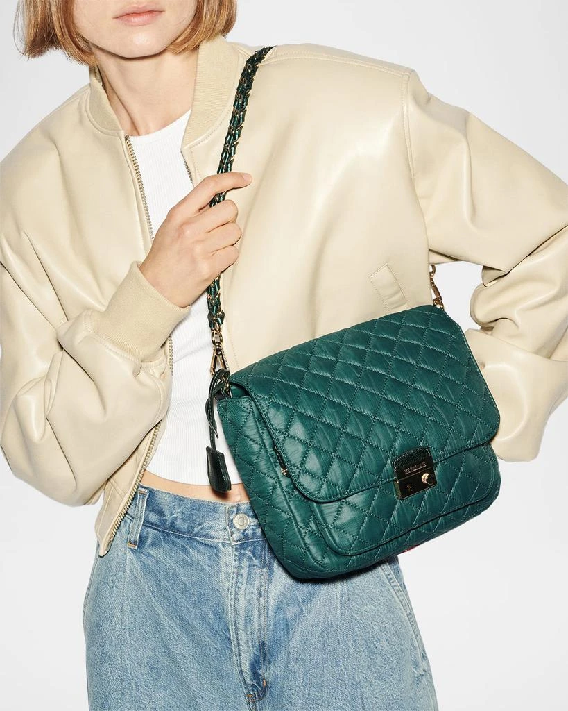 MZ Wallace Crosby Lock Medium Quilted Nylon Crossbody Bag 2