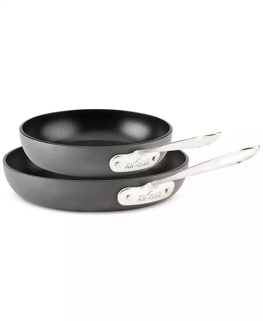 All-Clad HA1 Hard Anodized 8" & 10" 2PC Fry Pan Set 1