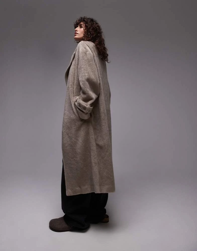 Topshop Topshop chuck on coat in taupe 4