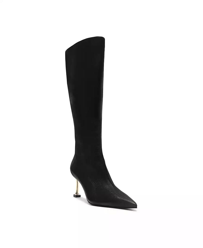 Schutz Women's Firenze Up Knee High Pointed Toe Boots