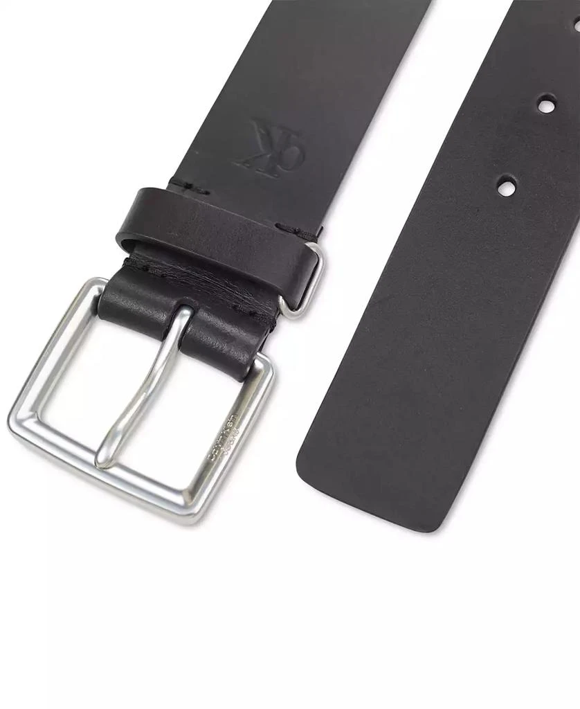 Calvin Klein Men's Leather Belt with Keeper Ring 4