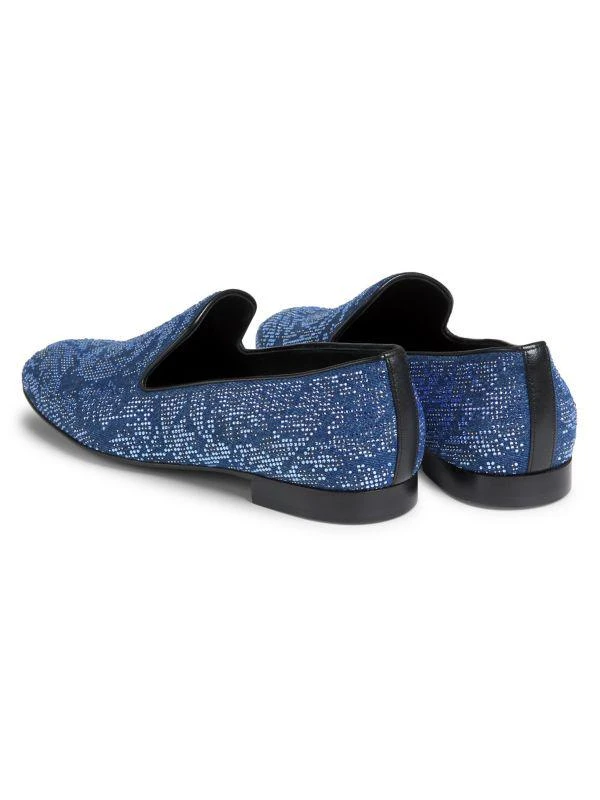 Versace Stone-Embellished Smocking Slippers 3