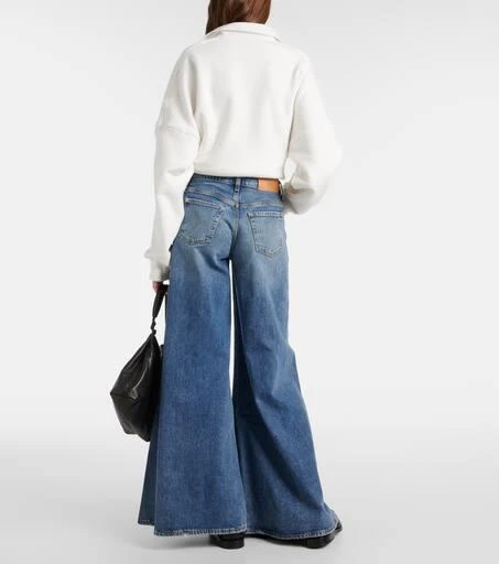 7 For All Mankind Willow mid-rise wide-leg jeans 3