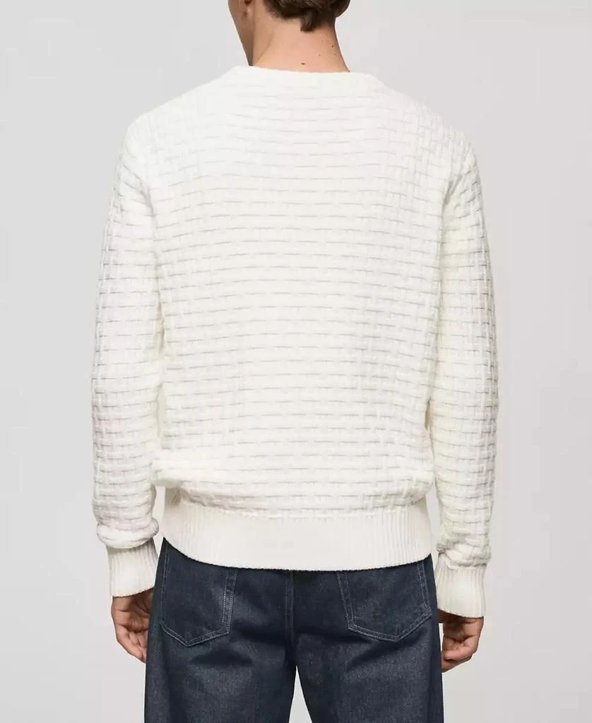 Mango Men's Crossed-Knit Sweater 6