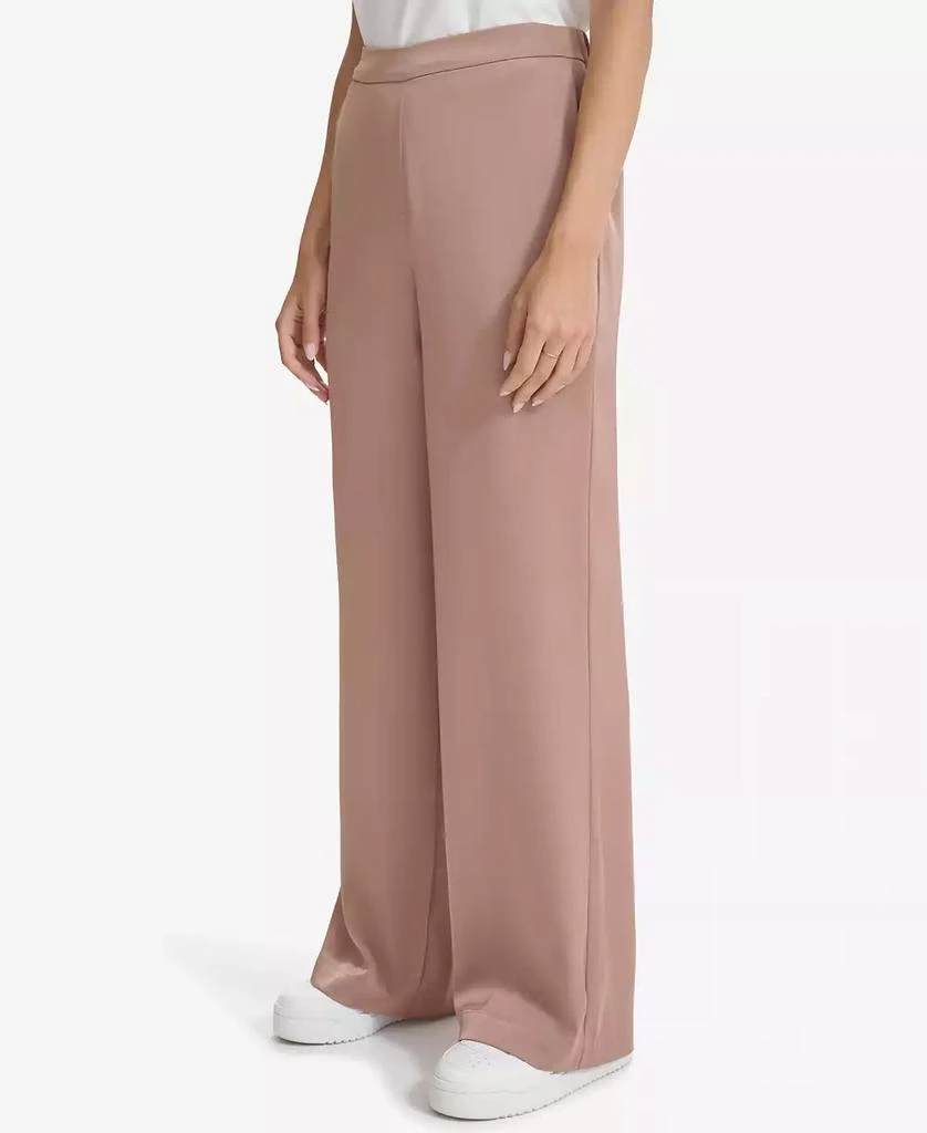 Calvin Klein Women's Elastic-Back Wide-Leg Pants 3