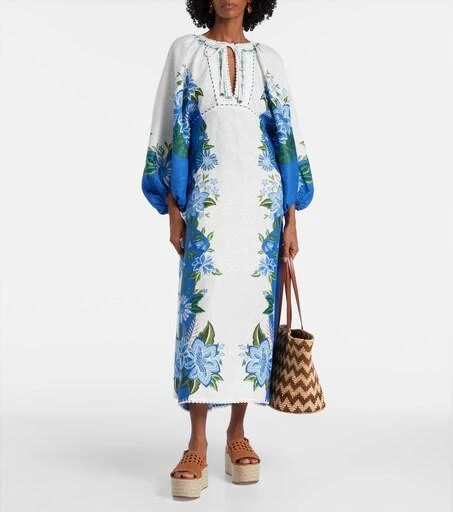 long sleeve floral long dresses Heroine Maxi Dress in Pomegranate Print XS main image 1