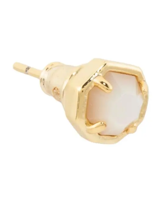 Kendra Scott Gold Mother Of Pearl Nola Single Stud Earring