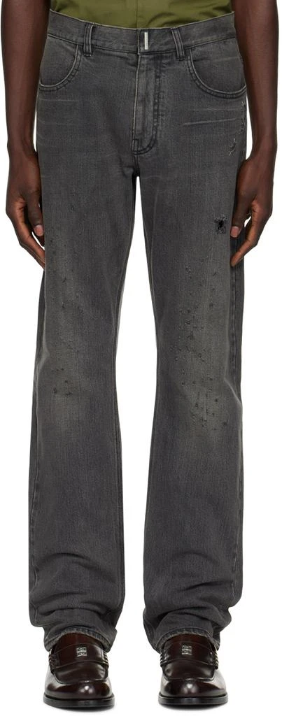 Givenchy Black Straight-Fit Jeans 1