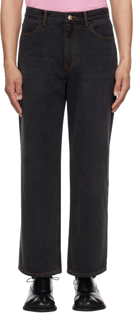ADER error Black Significant Tag Jeans - Pants - BeyondStyle