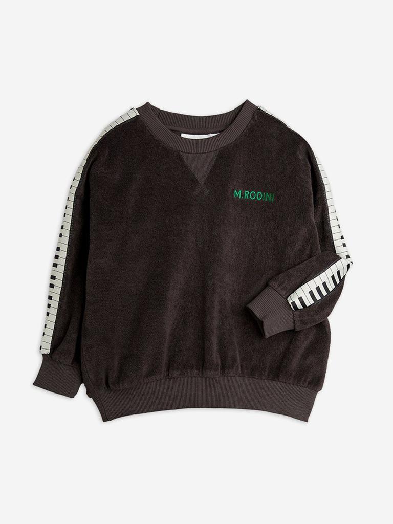 Mini Rodini Boys Piano Terry Sweatshirt in Black