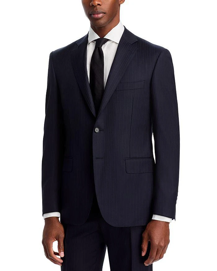Canali Siena Tonal Herringbone Stripe Classic Fit Suit 4