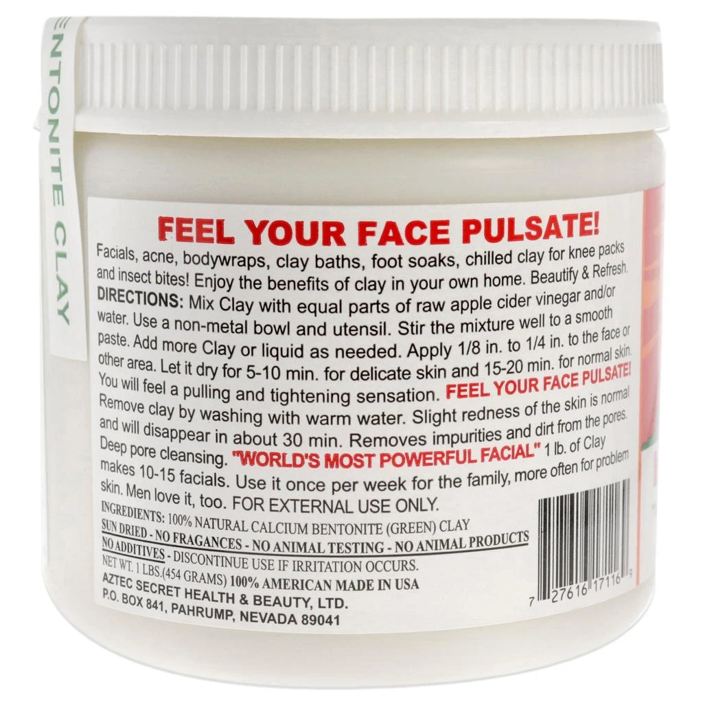 Aztec Secret Indian Healing Clay by  for Unisex - 16 oz Clay 2