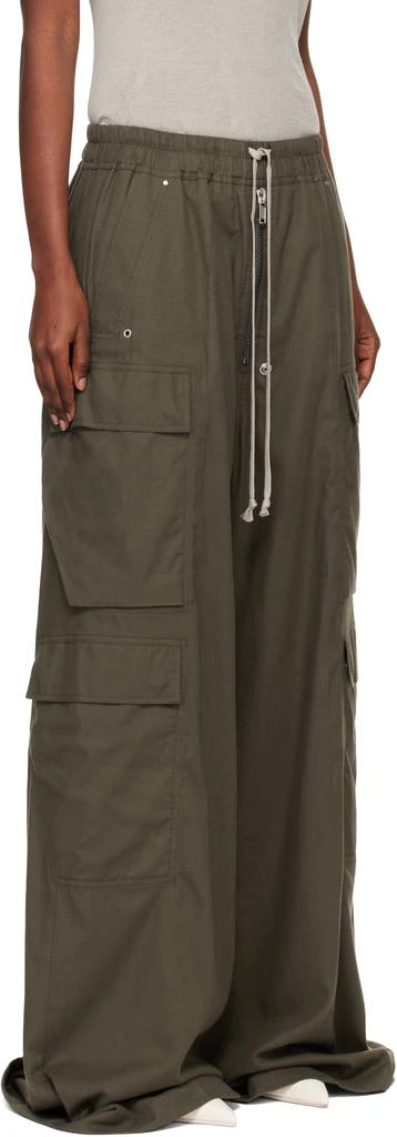 Rick Owens Khaki Concordians Cargobelas Trousers 2