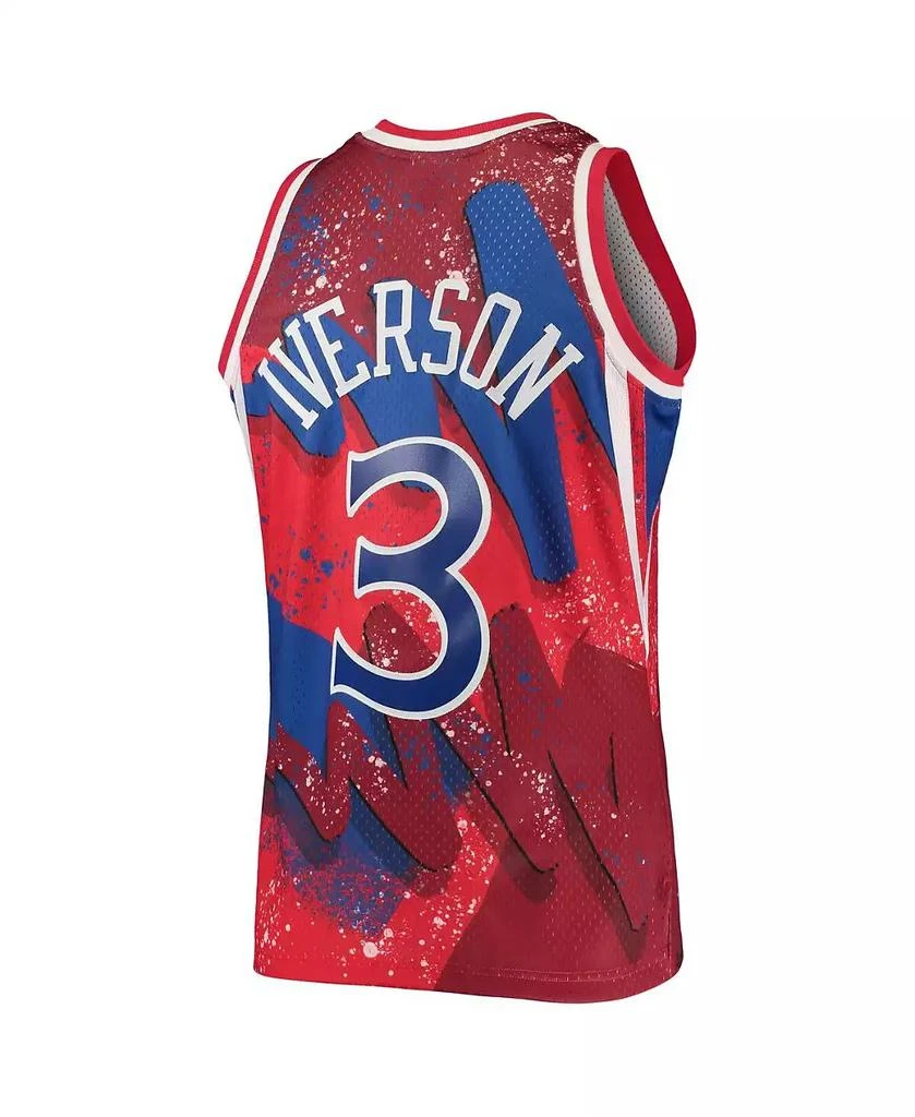 Mitchell
Ness Men
s Allen Iverson Red Philadelphia 76ers Hardwood Classics 1996 Hyper Hoops Swingman Jersey 4