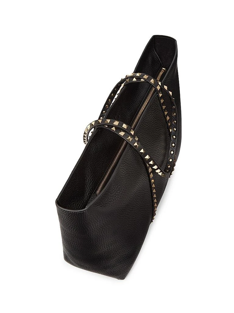 Valentino Rockstud Shopping Tote Bag in Grainy Calfskin 6