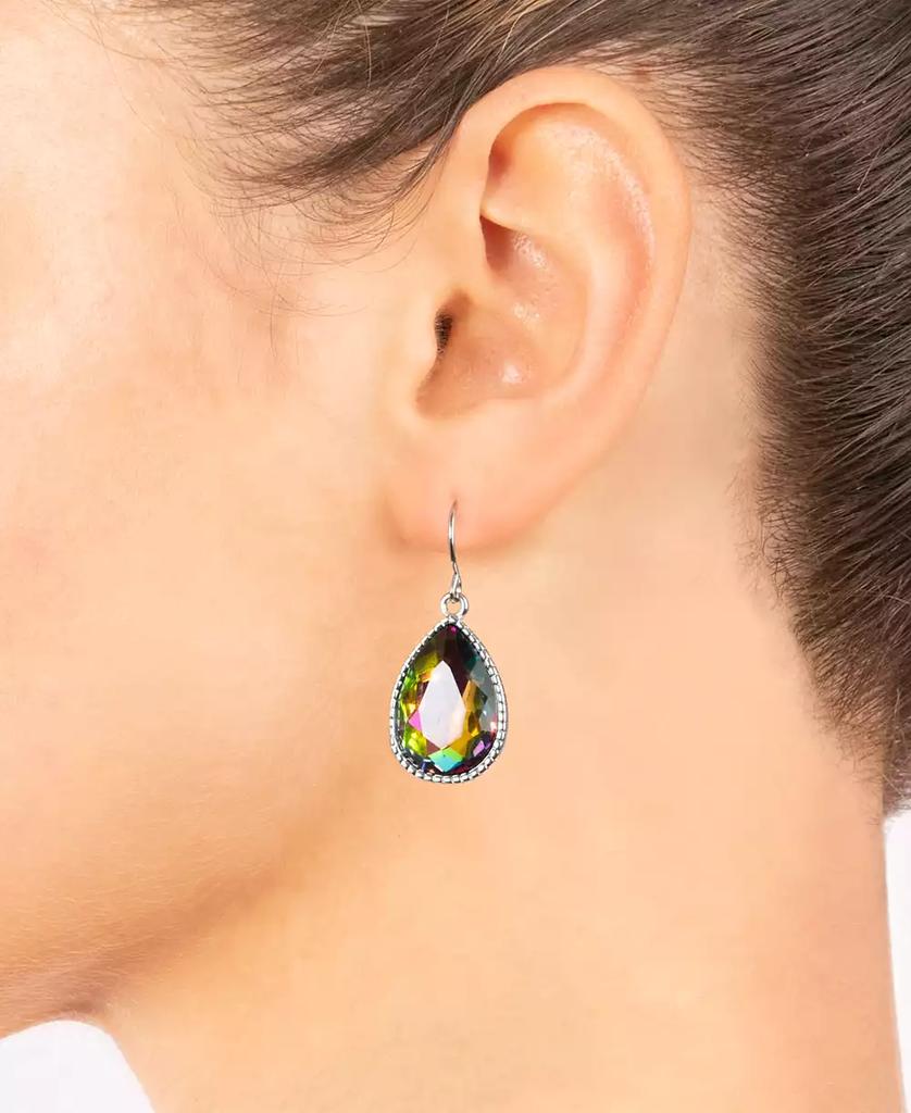 Macy's Pear Shape Crystal Drop Earrings (7/25 ct. t.w.) in