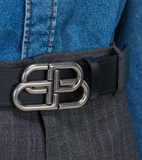 Balenciaga BB Large leather belt 3
