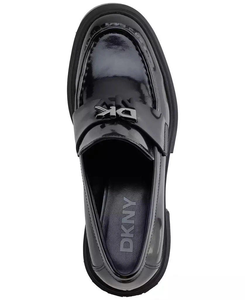 DKNY Women's Texas Heeled Platform Loafers 4