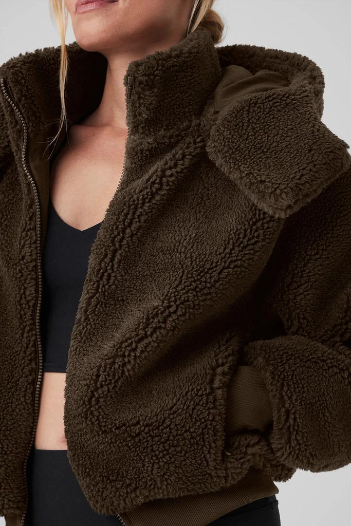 Alo Foxy Sherpa Jacket - Espresso 4