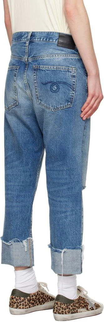 R13 Blue Tailored Drop Jeans 3