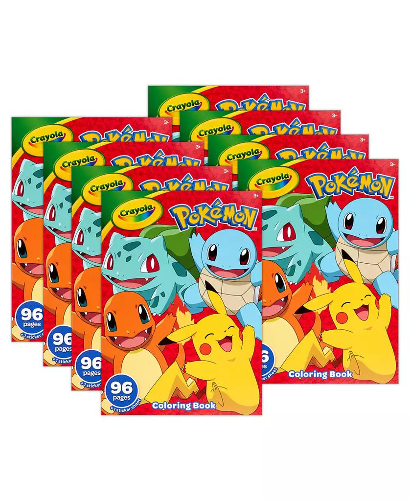 Crayola Pokémon Coloring Book, 96 Pages, Pack of 8
