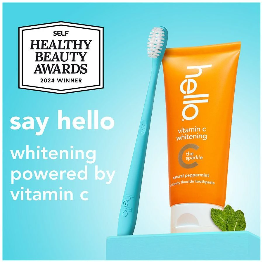 Hello Vitamin C Whitening Toothpaste With Fluoride Peppermint 3