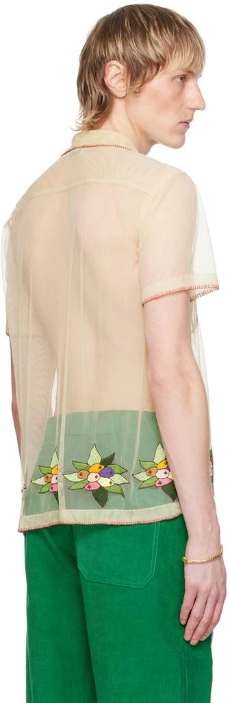 BODE Off-White Embroidered Suncherry Shirt 3