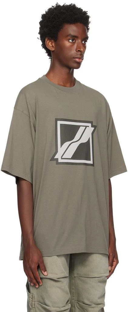 We11done Khaki Bonded T-Shirt 2