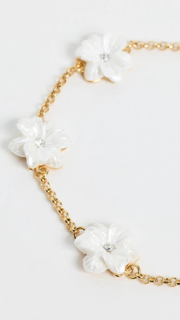 Kenneth Jay Lane Pearl/Crystal Center Lobster Claw Bracelet 3