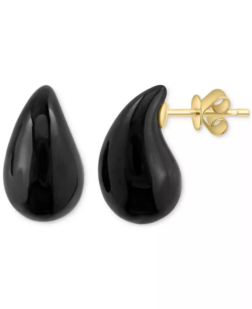 Effy EFFY® Onyx Fancy Shape Swoop Stud Earrings in 14k Gold