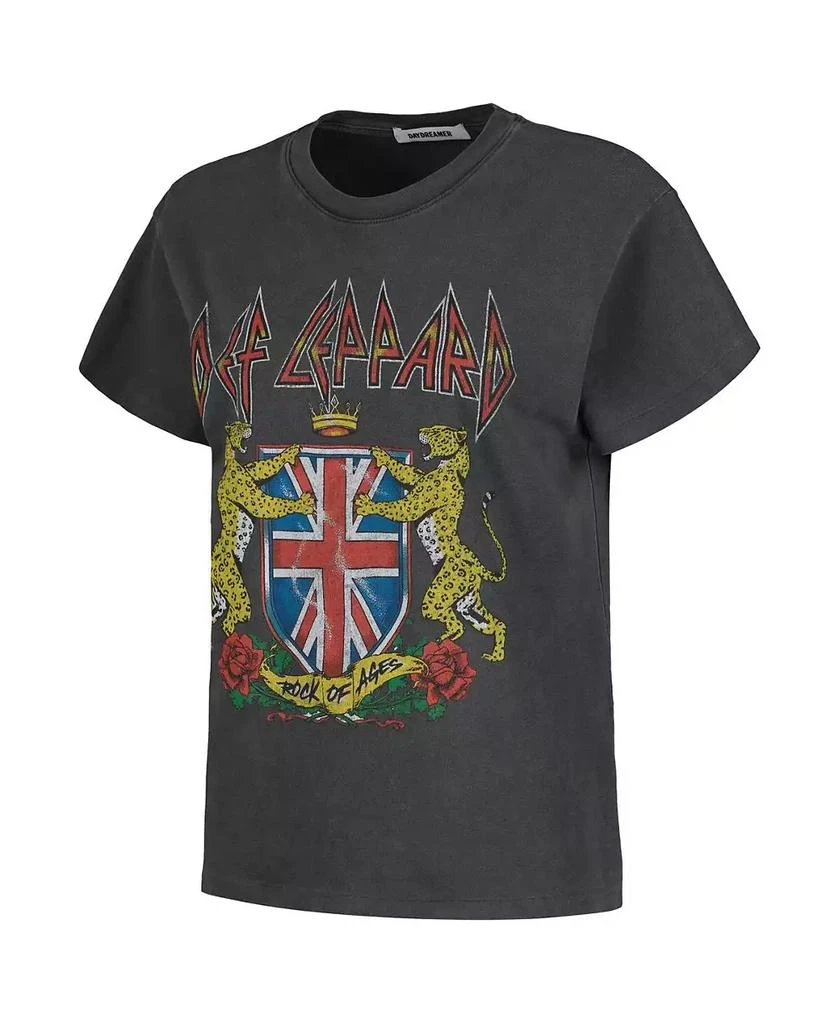 Daydreamer Women's Black Def Leppard Rock of Ages Graphic T-Shirt 5
