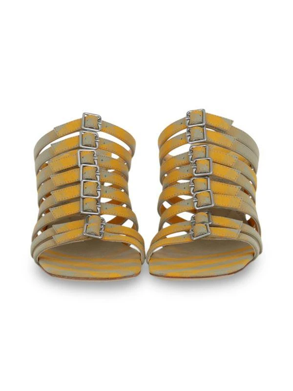 Burberry 76MM Stiletto Heel Strappy Sandals 5
