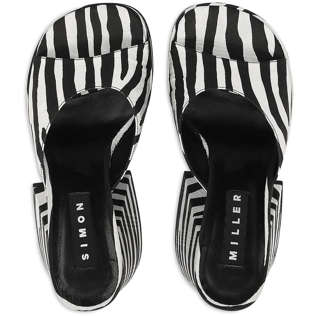 Simon Miller Womens Animal Print Block Heel Platform Sandals