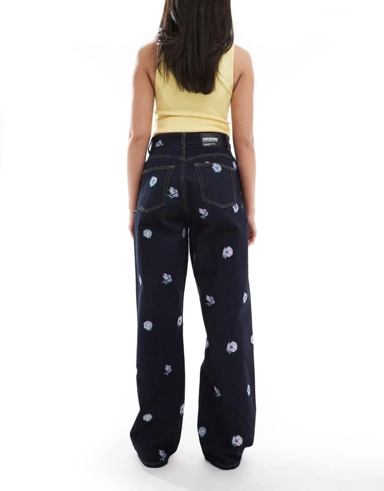 Dr Denim Dr Denim Donna baggy boyfriend jeans with flower embroidery 2