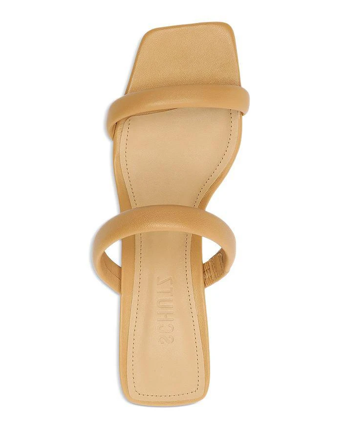 Schutz Women's Ully Lo Square Toe Mid Heel Sandals 3