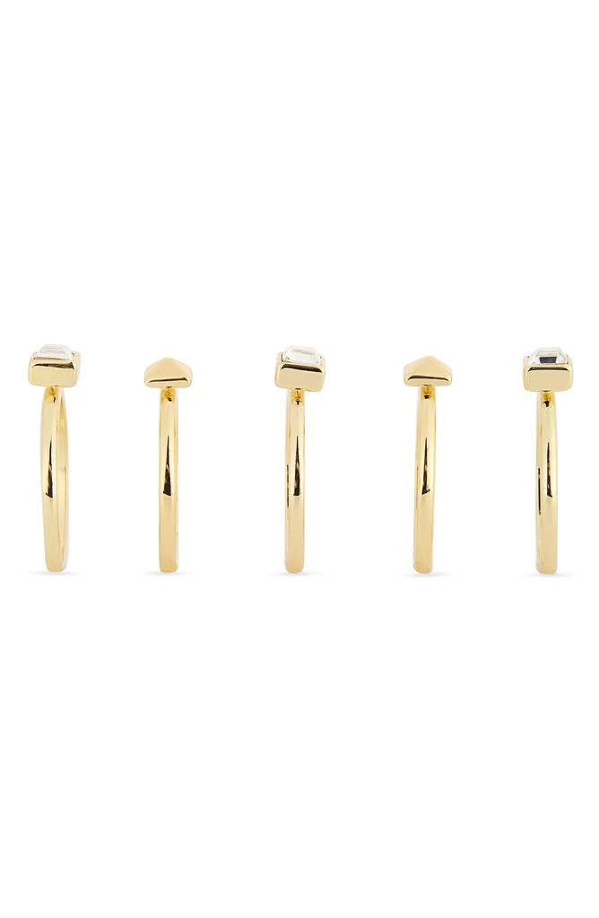 Covet Set of 6 Stud 
Cubic Zirconia Rings 2