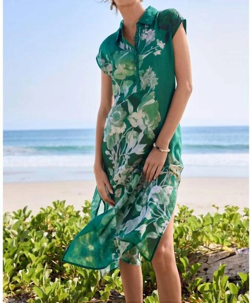 slim fit dress slacks Johnny Was KANAKO LONG DRESS – Marigold Clothing main image 1
