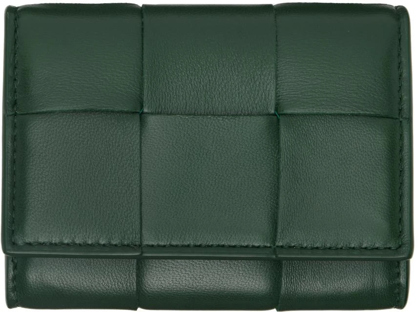 Bottega Veneta Green Envelope Coin Pouch 1