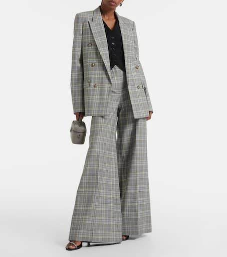 Stella McCartney Prince of Wales check wool blazer 2