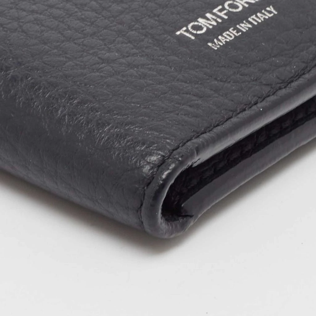 Tom Ford Tom Ford Navy Blue Leather Bifold Card Case 11