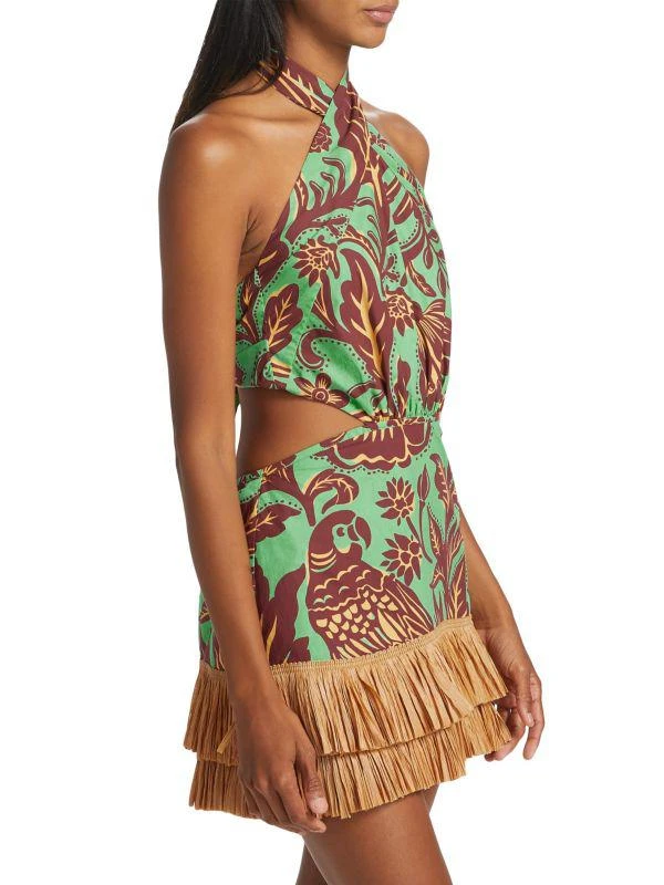 JOHANNA ORTIZ Summery Mindset Halter Mini Dress 3