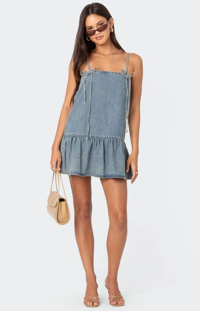 Edikted Dylan Denim Mini Dress 5