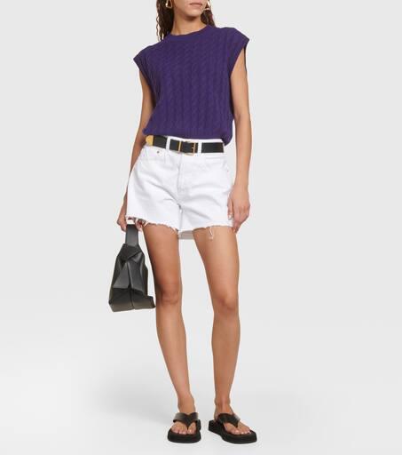 Jardin des Orangers Cable-knit cashmere vest