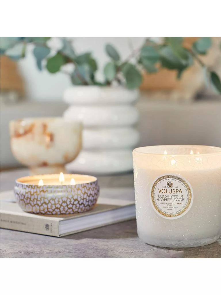 Voluspa Eucalyptus & White Sage Luxe Candle 5