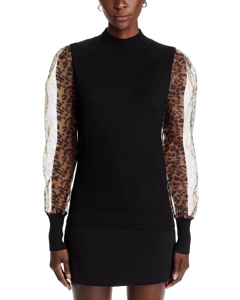 Sioni Mock Neck Puff Sleeve Sweater 6