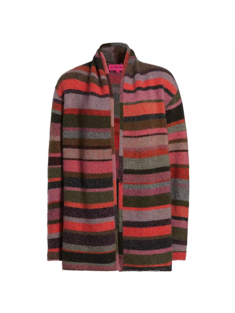 The Elder Statesman Striped Italy Smoking Cardigan